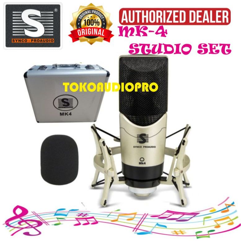 Synco Proaudio MK4 Microphone Condensor Studio set MK-4