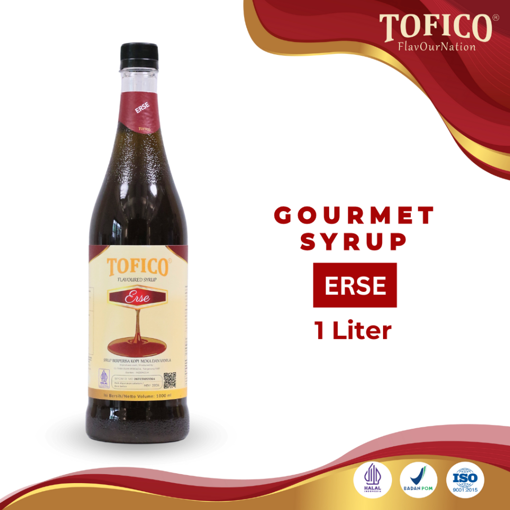 

Syrup Erse Tofico / Sirup Rasa Erse Premium 1 Liter / Tofico Syrup Official