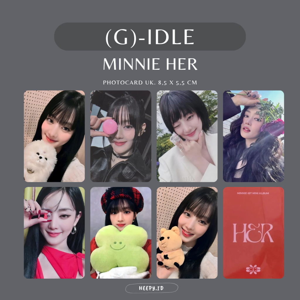 [G-IDLE] UNOFFICIAL PHOTOCARD (G)-IDLE MINNIE HER