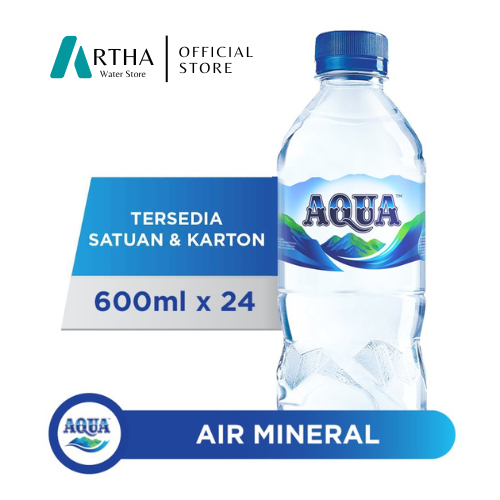 

Air Mineral AQUA 600ml x 24 Pcs / Air Mineral AQUA