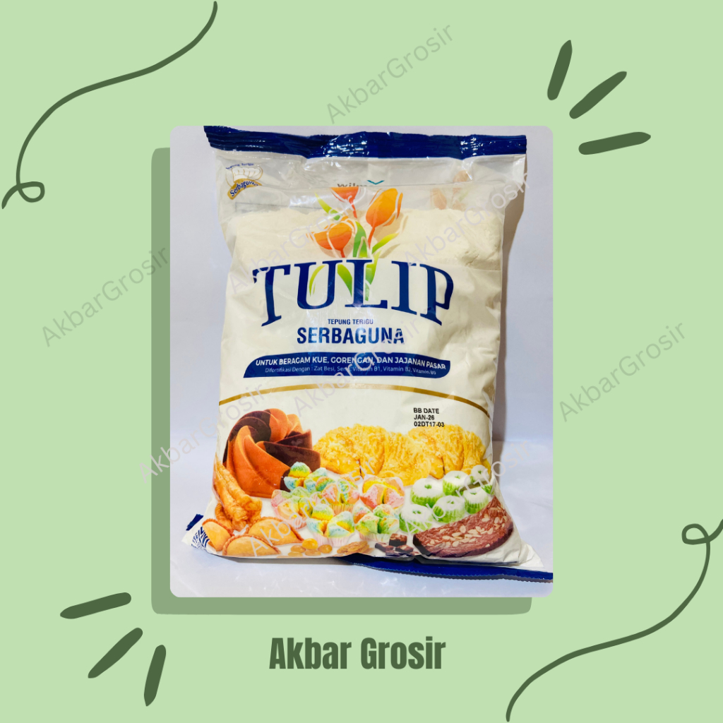 

Tepung Terigu TULIP Serbaguna - Kemasan 1kg