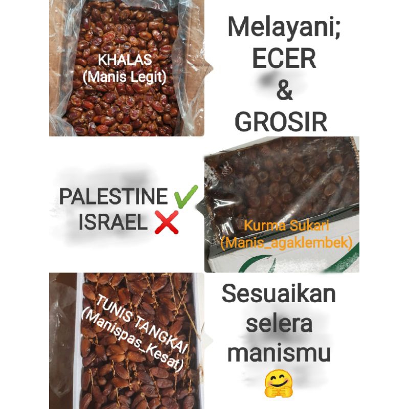 

Kurma Tunisia Tangkai/KHALAS/Sukari