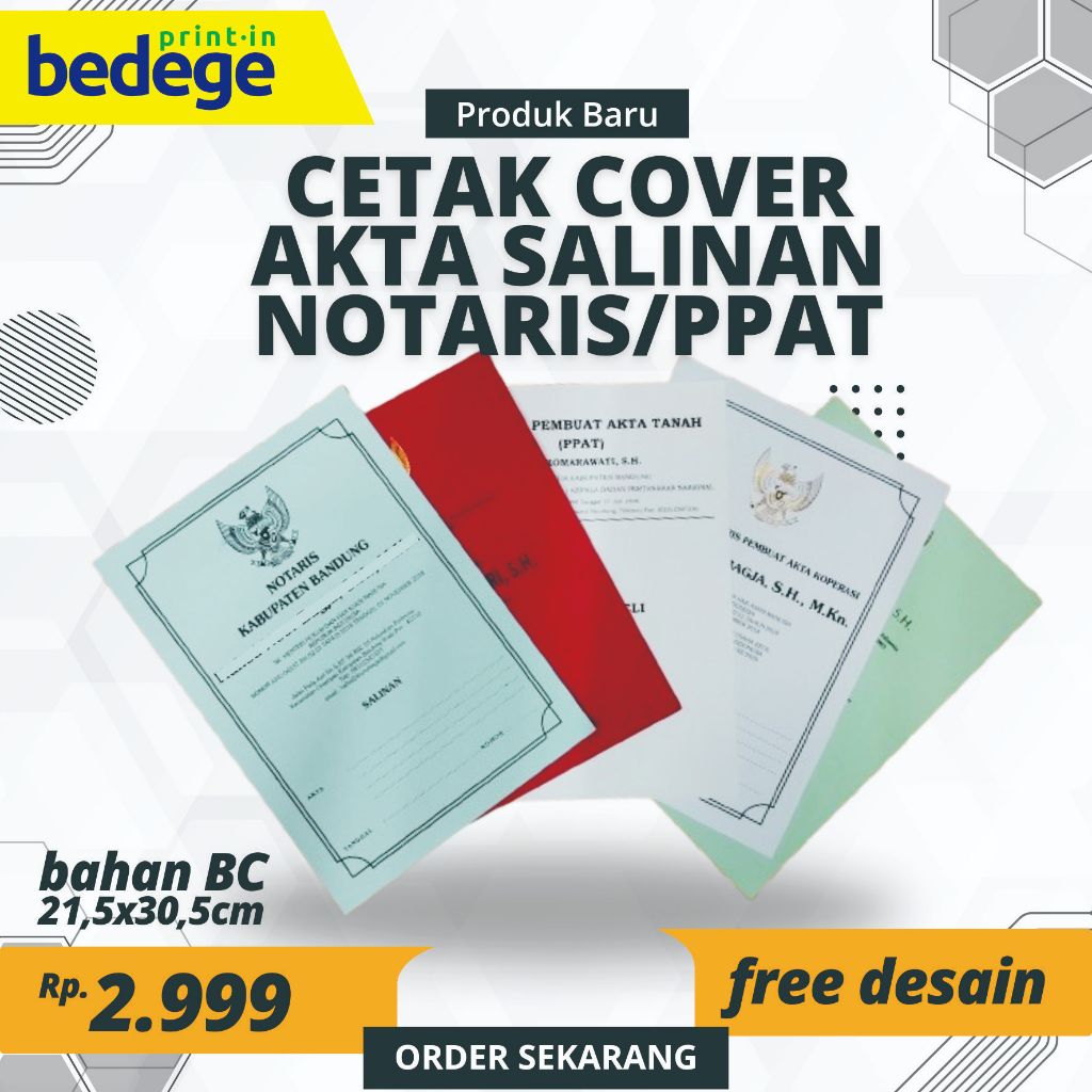 

COVER AKTA SALINAN NOTARIS PPAT