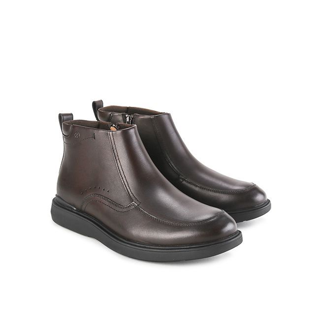 Hush Puppies Alpha Zip Boots In Coffee