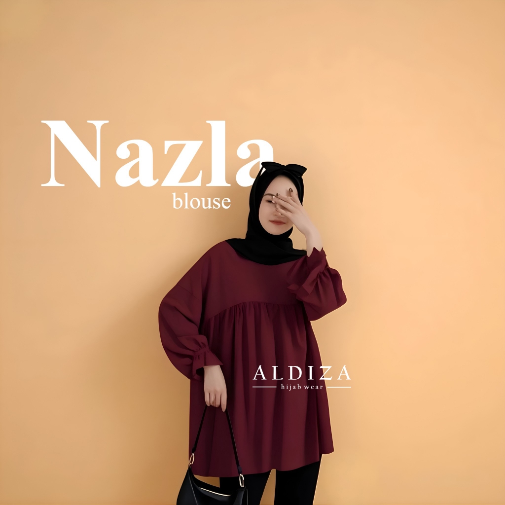 Aldiza Hijab Wear - Nazla Blouse Oversize Daily Outfit