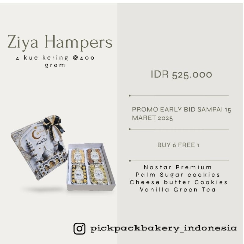 

hampers ramadhan kue kering isi 4. premium hardbox