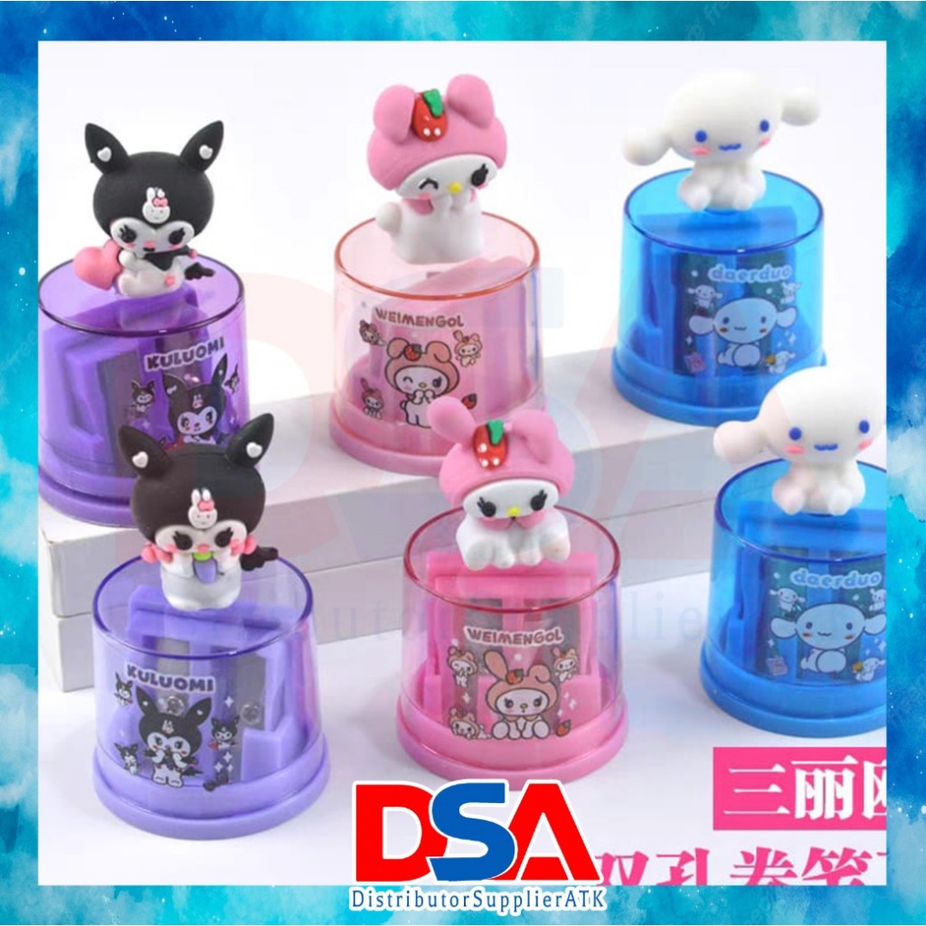 

DSA - SERUTAN PENSIL MOTIF SANRIO CUTE SPIN RAUTAN PENSIL MOTIF LUCU