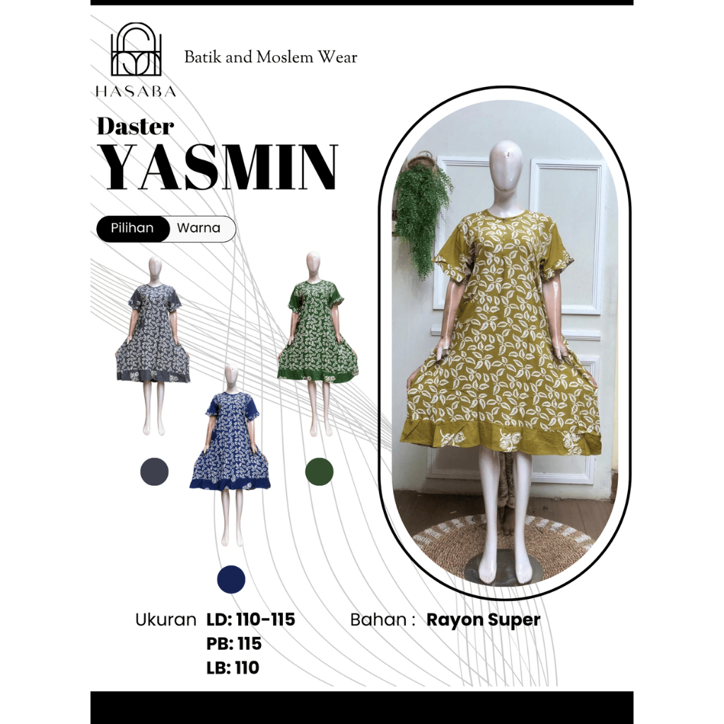 Harga Pabrik DASTER PEKALONGAN KEKINIAN RAYON SUPER ADEM DAN TEBAL