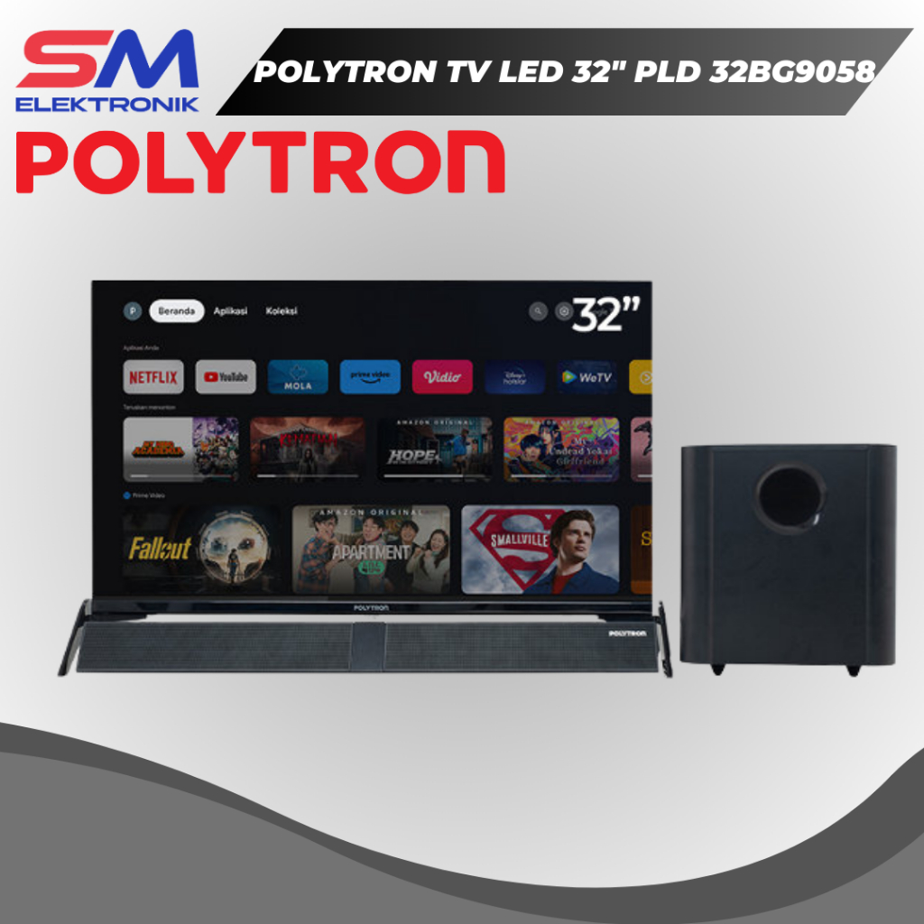 POLYTRON Smart TV 32 inch PLD 32BG9058 SUBWOOFER