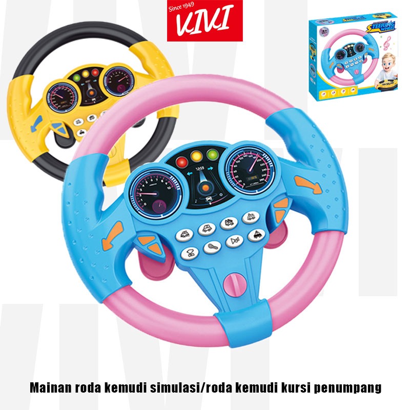 VIVI Mainan Anak-anak Mainan Roda Kemudi Mobil Mainan Bayi Mainan Penumpang Roda Kemudi