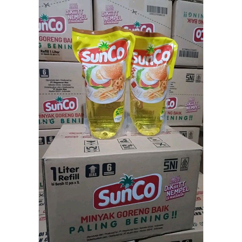 

Minyak Goreng SUNCO 1L Refill KARTON (KARTONAN)