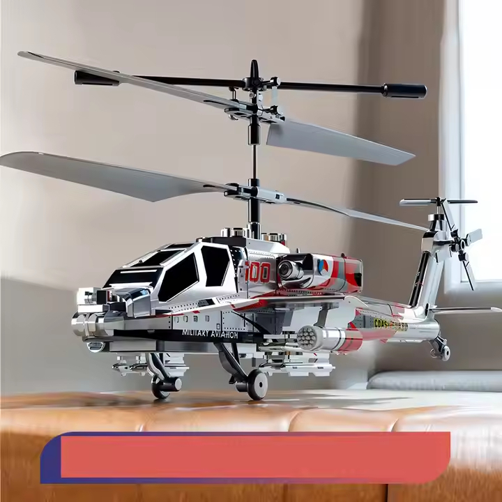 RC Helikopter 3.5 Channel Remote Control Helikopter Apache dengan Giroskop dan Lampu RC Helikopter F