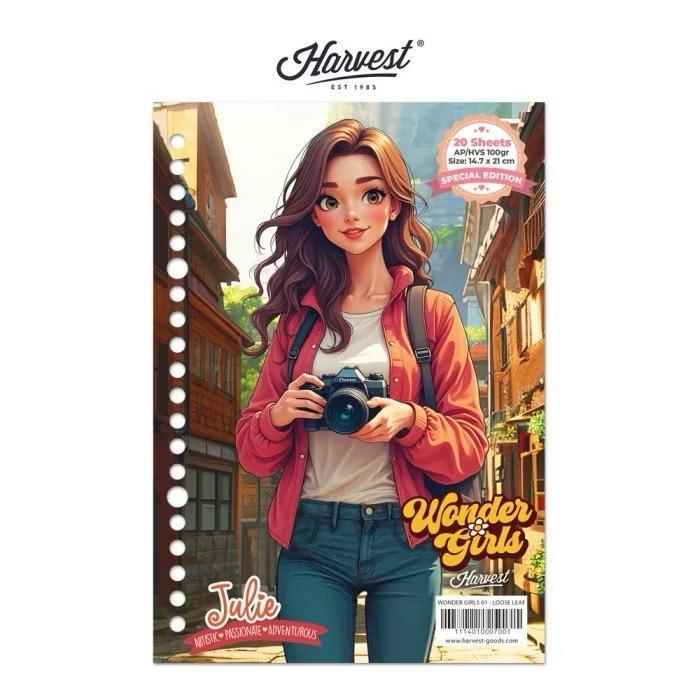 

Gramedia Tunjungan : Loose Leaf / Kertas Binder Harvest A5 Wonder Girls - Julie