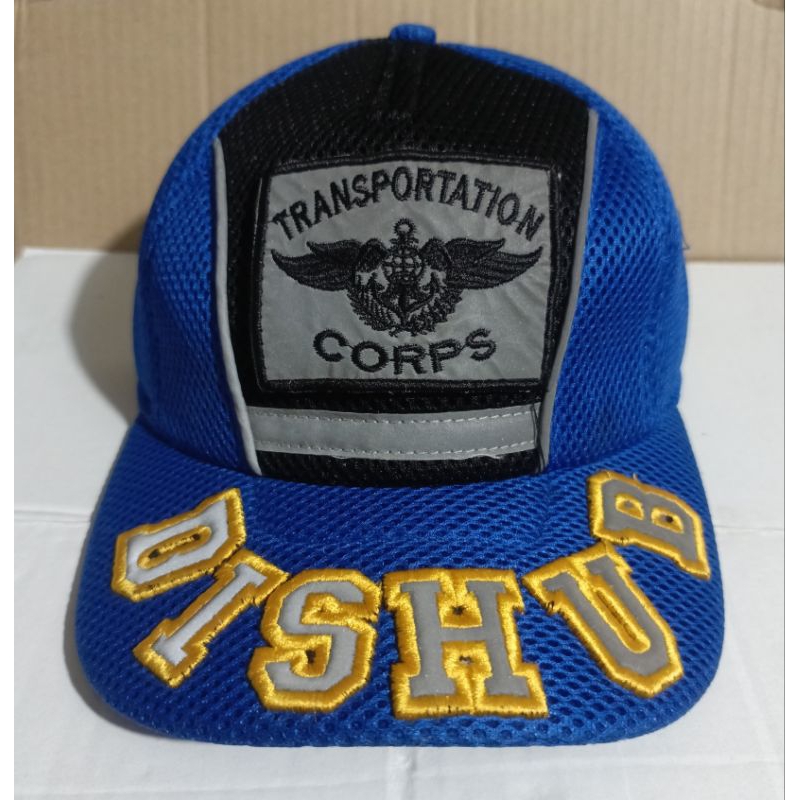 Topi jaring Dishub model terbaru/topi jaring bordir