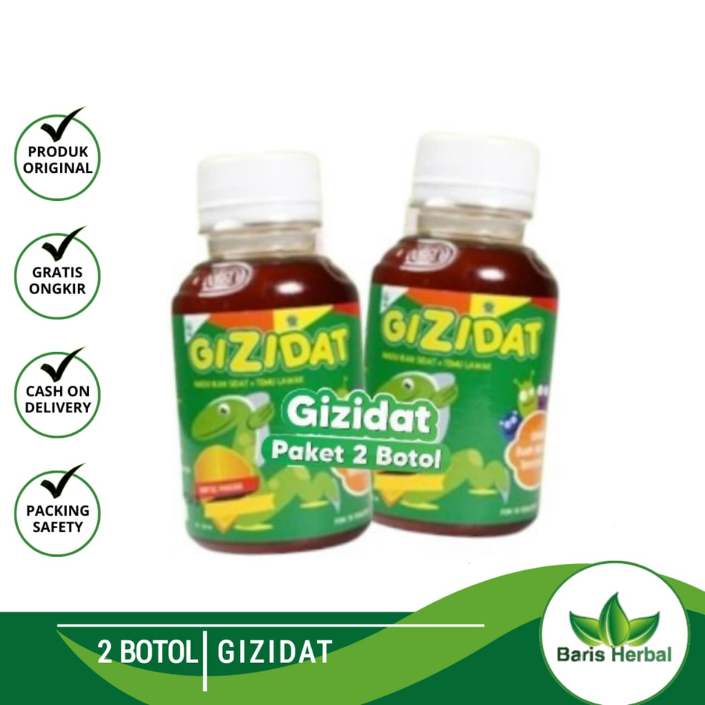 Madu Gizidat Plus Temulawak | Gizidat Penambah Nafsu Makan | Paket Hemat Madu Gizidat