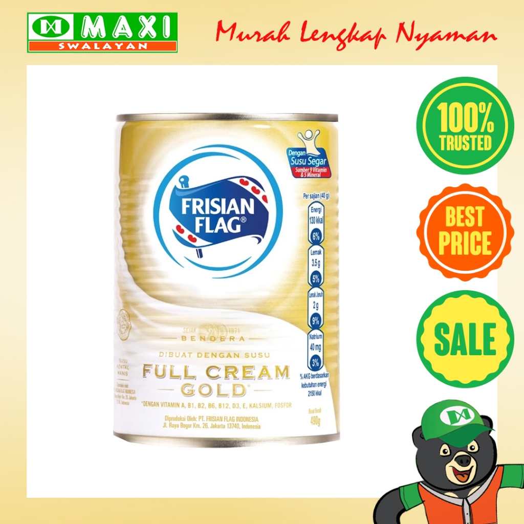 

Frisian Flag Full Cream Gold 490gr