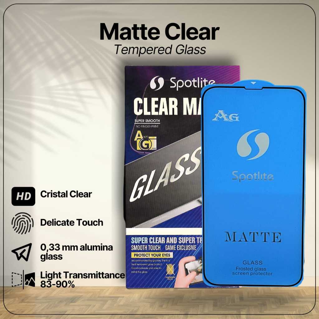 Tempered Glass Matte Clear - Xiaomi Poco M3 / Poco M3 Pro - BY SPOTLITE