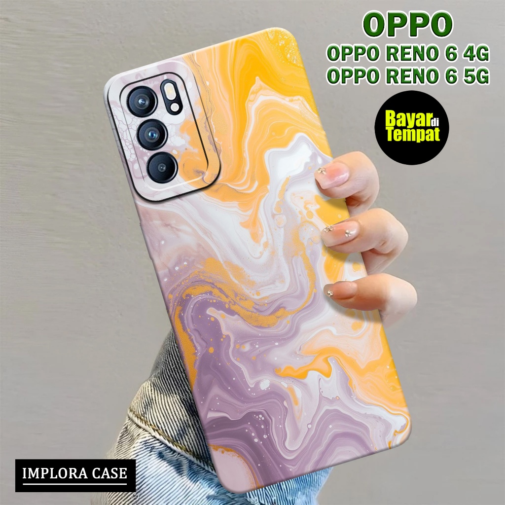 Case OPPO RENO 6 4G / RENO 6 5G Motif ABSTRAK IMPLORA CASE Casing OPPO RENO 6 4G / 6 5G Softcase Pro