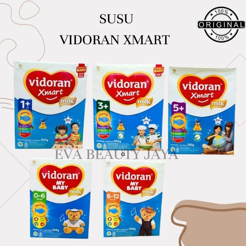 

Susu Vidoran Xmart/Susu Pertumbuhan Anak 1+&3+ 925gr