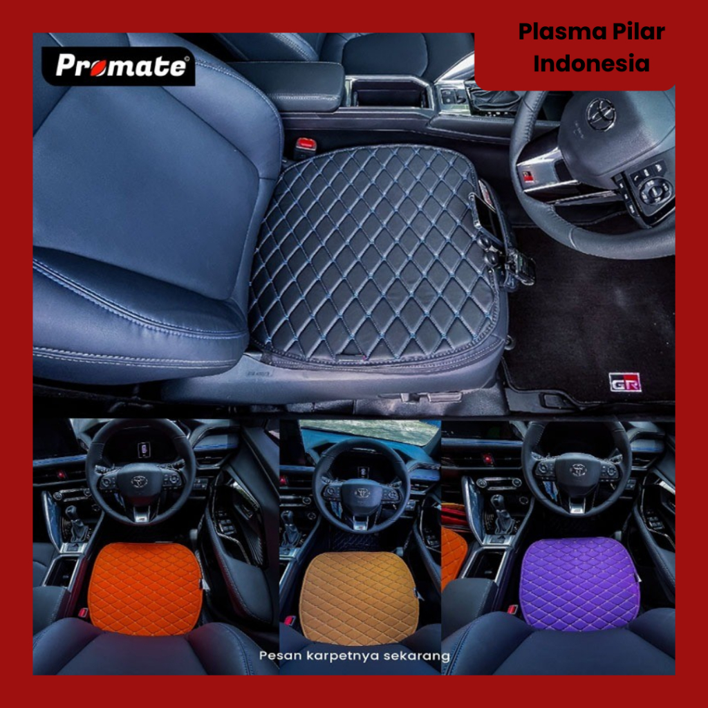 Promate Original JOK MOBIL UNIVERSAL Alas Jok Mobil Bantal Mobil Sandaran Jok Mobil Alas Duduk Jok M