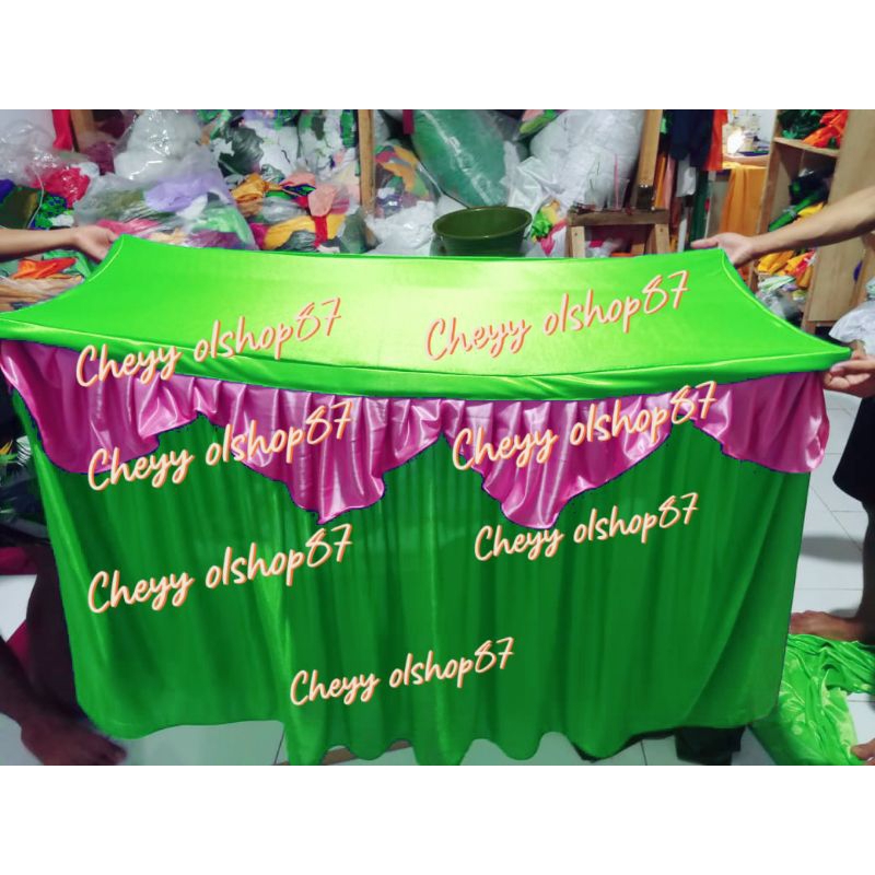 Cover taplak meja poni 80cm x 70cm x 100cm fullset