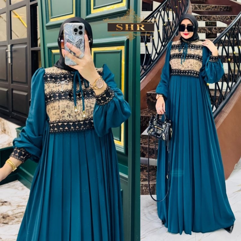 SHR MAXI DRESS KATUN BORDIR RENDA