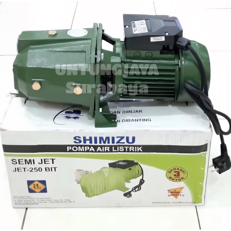POMPA SHIMIZU JET 250 BIT / POMPA SHIMIZU SEMI JET250BIT / POMPA SHIMIZU AIR SUMUR DANGKAL NON AUTO 