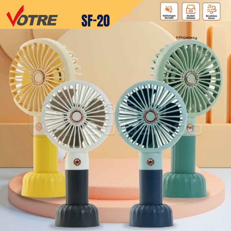 Votre SF-20 Mini Portable Fan Kipas Angin Genggam Mini