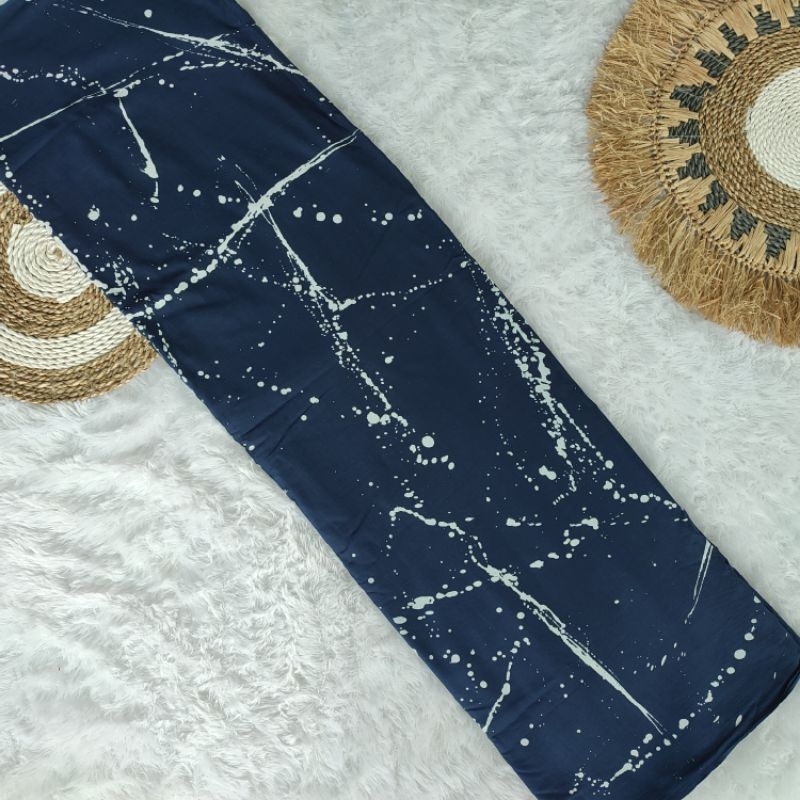 Kain Batik Abstrak Motif Ciprat Batik kemensos. Handmade biru Dongker Navy