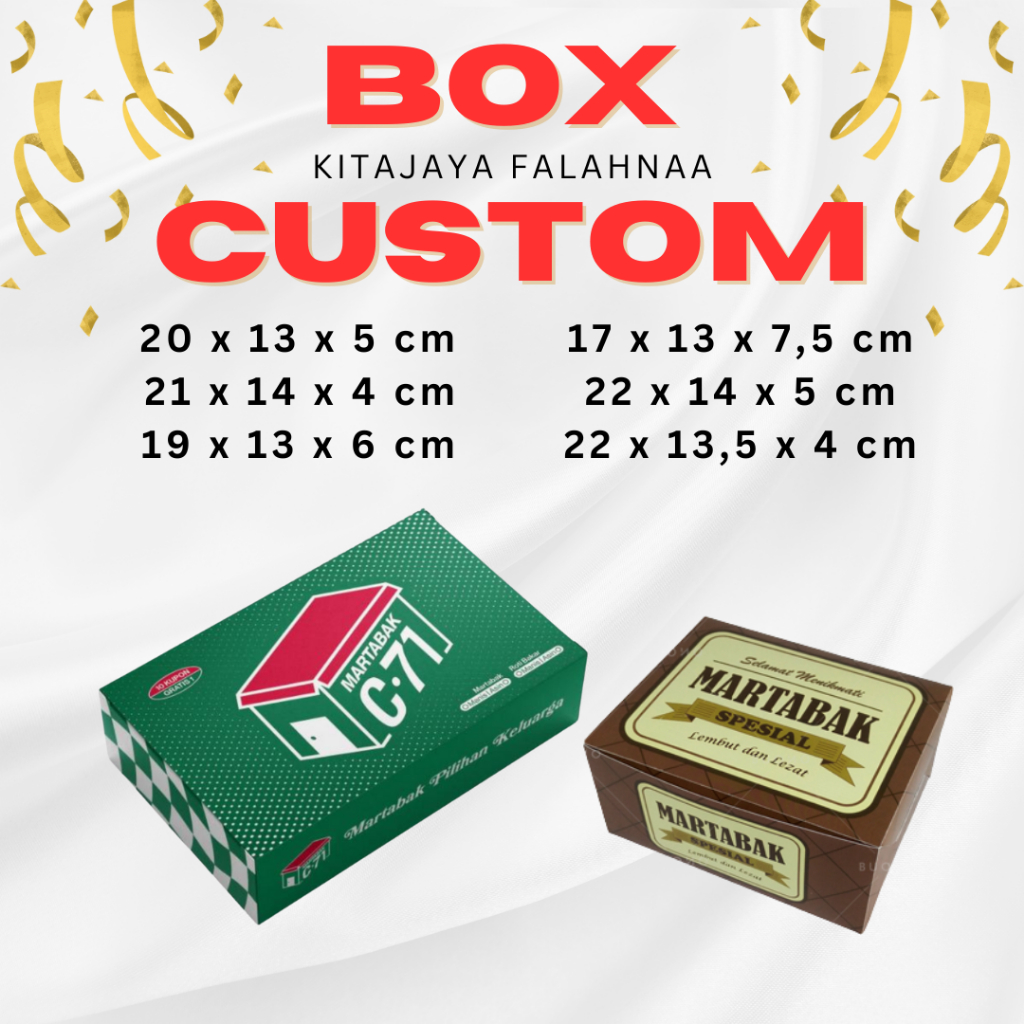 

(FREE DESAIN) BOX CUSTOM MARTABAK