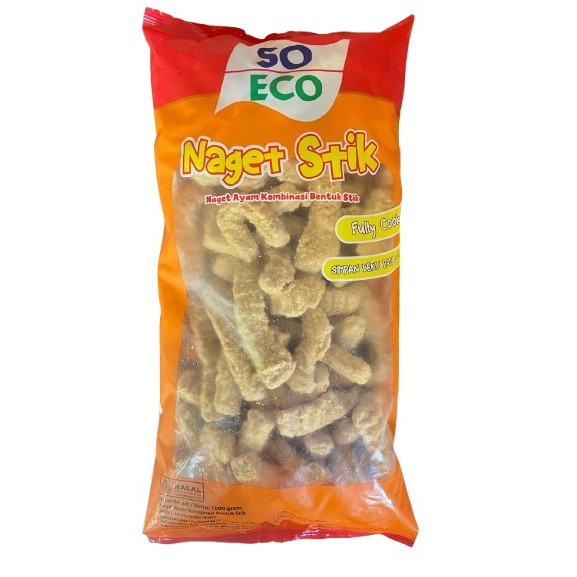 

SO ECO CHICKEN STICK 1KG NAGET STIK AYAM 1000GR HALAL