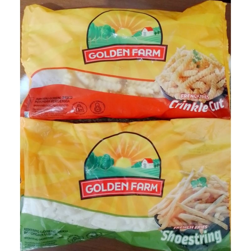 

GOLDEN FARM FRENCH FRIES SHOESTRING FRENCH FRIES CRINKLE 1000GRAM