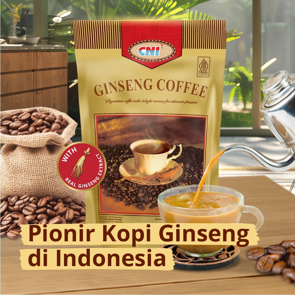 

CNI Ginseng Coffee isi 20 Sachet, Pelopor Kopi Ginseng Pertama