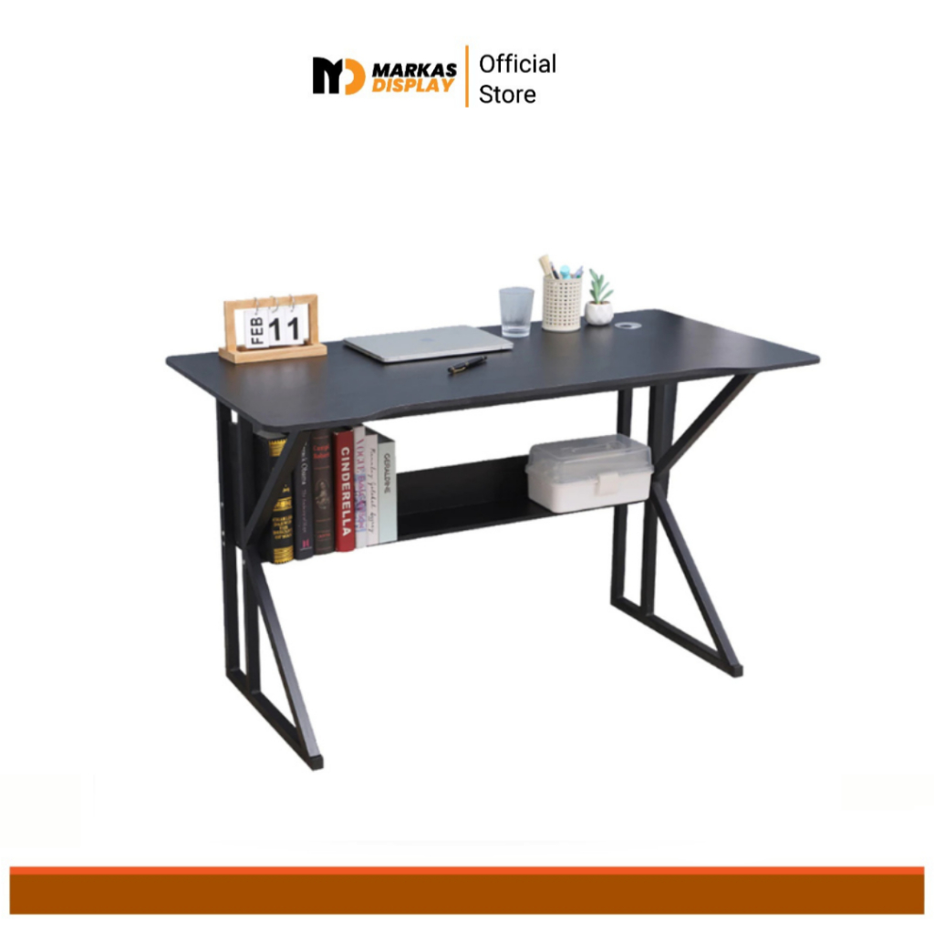 Meja Gaming Kaki Besi/Meja Kantor Meja Kerja Kokoh