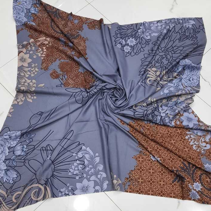 Hijab - Jilbab segiempat voal motif syari