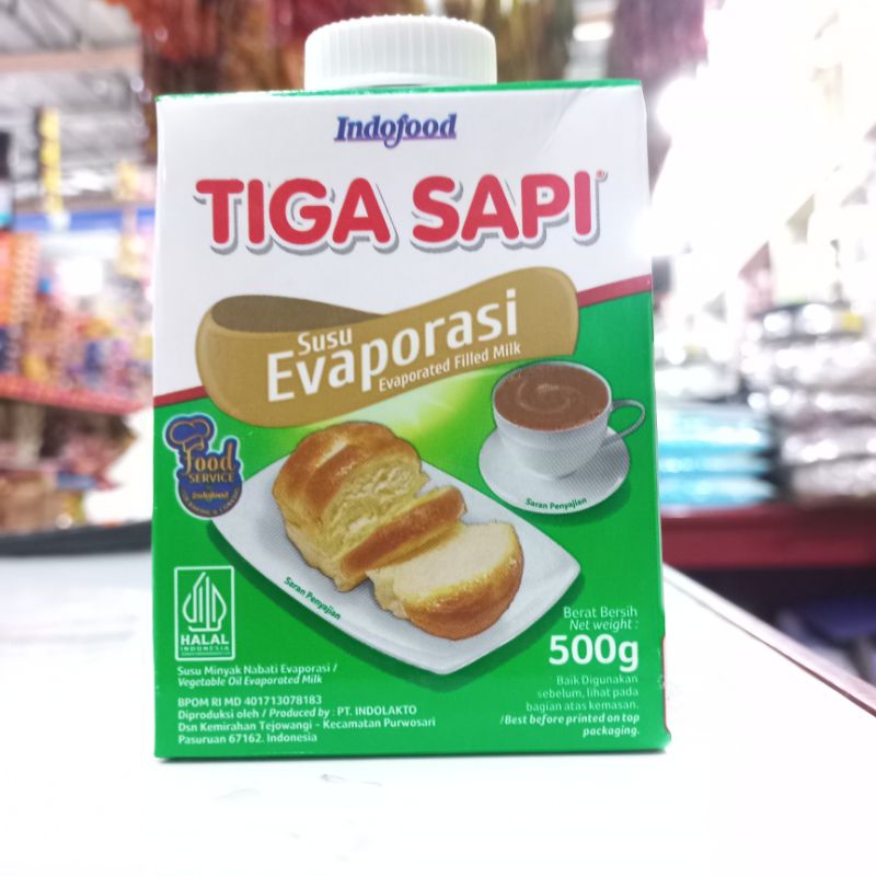 

TIGA SAPI / SUSU EVAPORASI TIGA SAPI 500gr