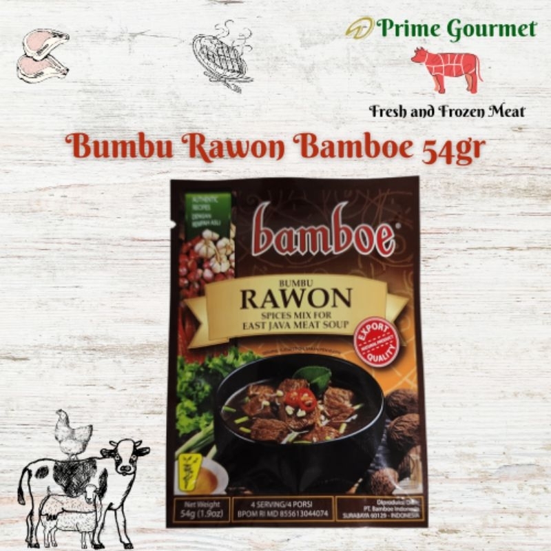 

Bumbu Rawon Instant Bamboe 54gr