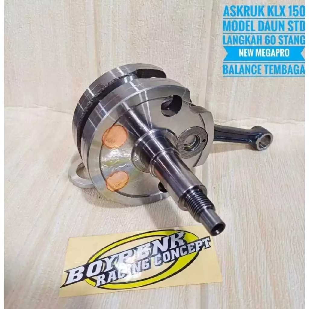 (MODEL DAUN STD) ASKRUK KRUK AS KLX 150 MODEL DAUN STD LANGKAH 60 PIN 14 - BOYRENK RACING