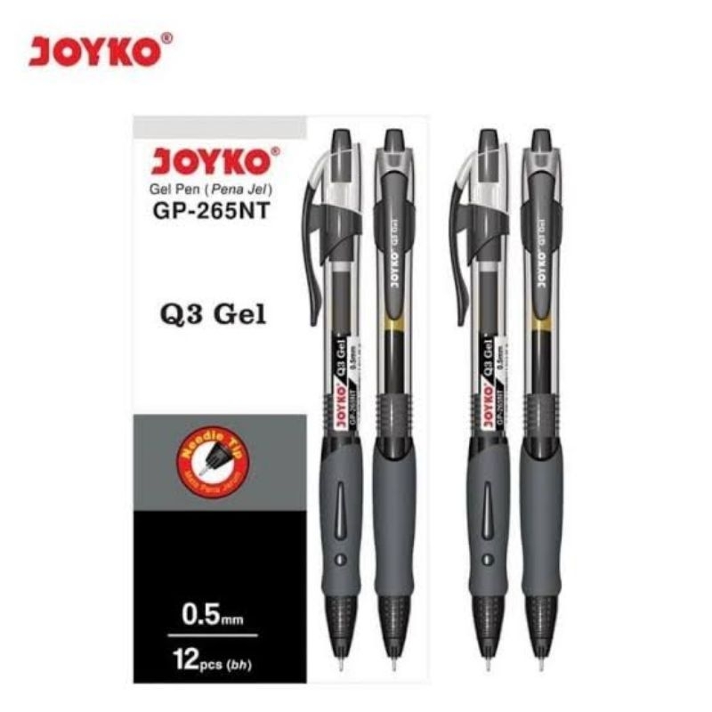 

(Promo) Bolpen Pulpen Gel Joyko Gp 265 Nt 0.5mm - Pena Jell Joyko Q3 Tinta Hitam Gel