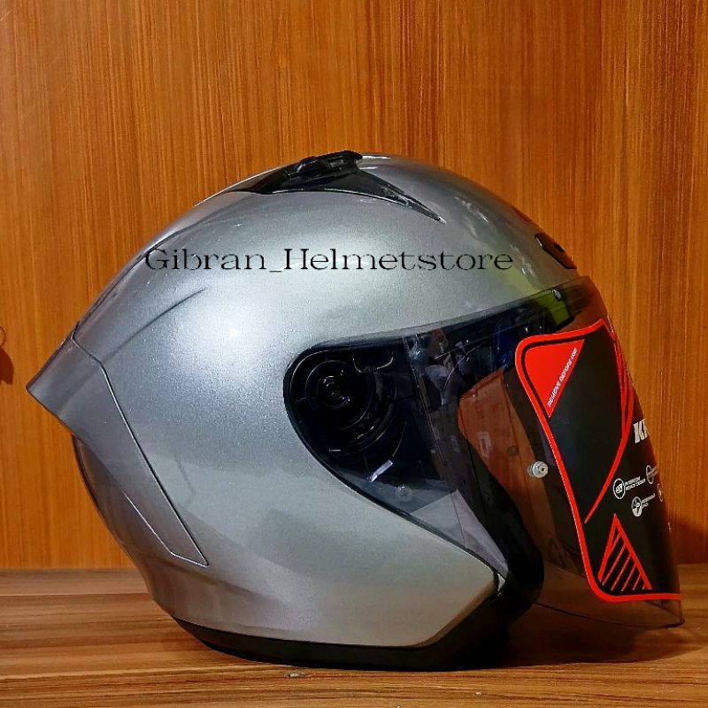 Helm Njs Kronos Silver Stell | Helm Half face