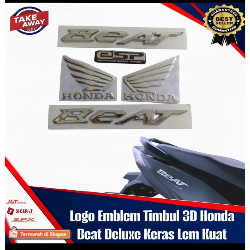TERBARU LOGO EMBLEM TIMBUL 3D HONDA BEAT 2020-2025