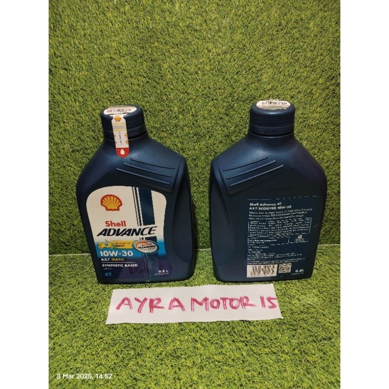 OLI / OIL SHELL AX7 0,8 METIK SCOOTER PELUMAS OLI MESIN MOTOR HONDA METIK BEAT VARIO SCOOPY BEAT DEL