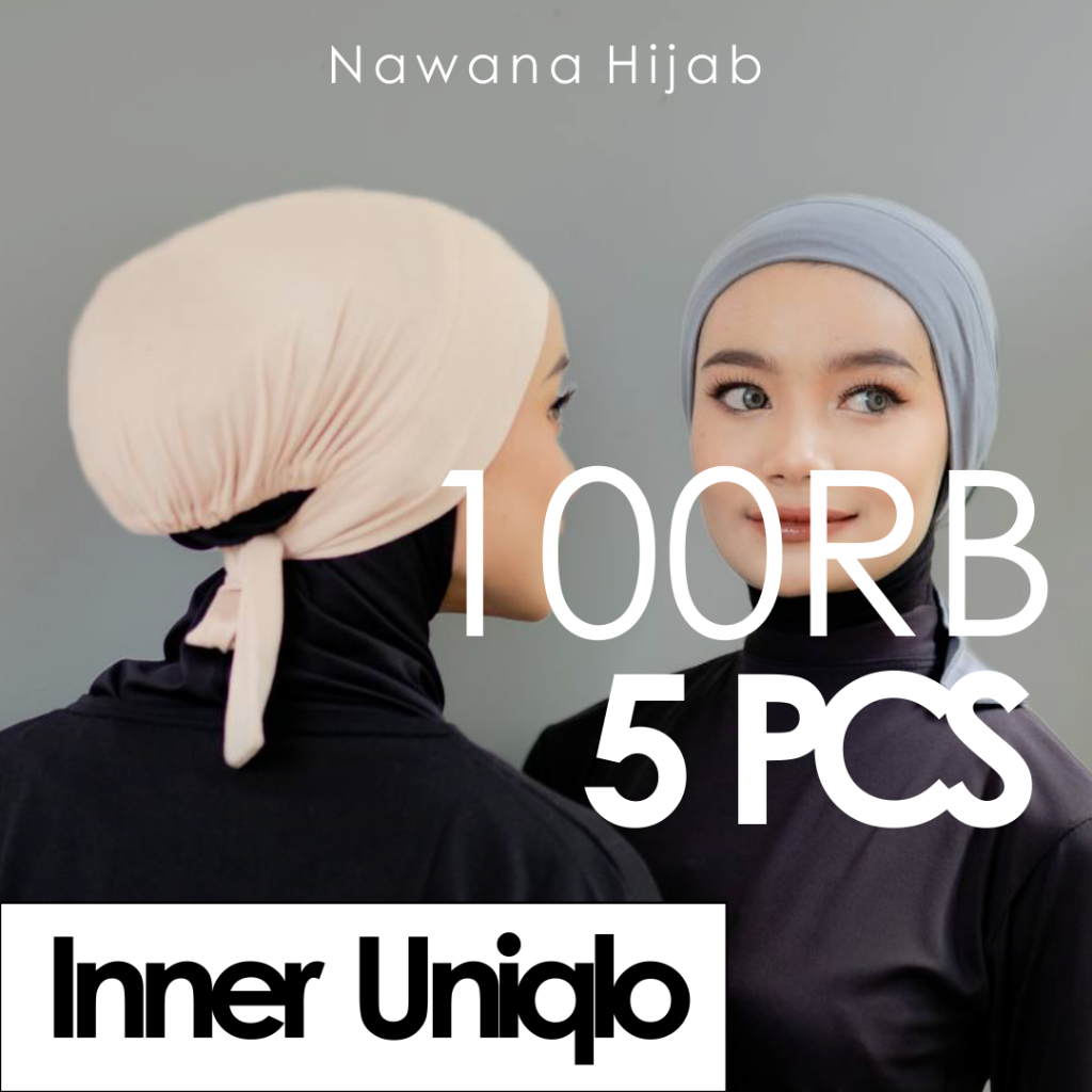INNER UNIQLO BAHAN RAYON PREMIUM SUPER ADEM Ciput Cepol Daleman Hijab Original