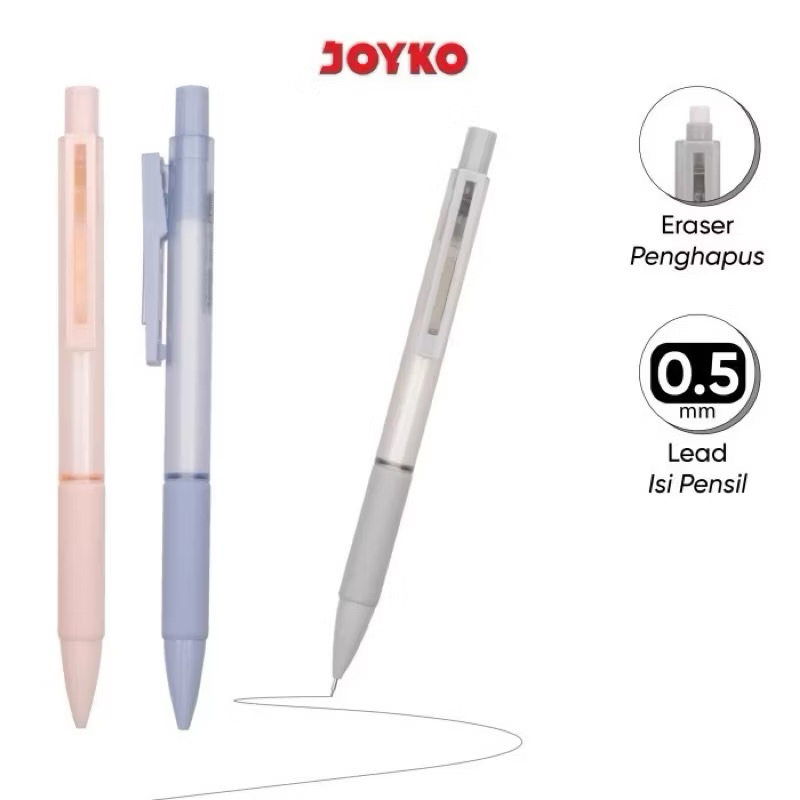 

Mechanical Pencil Joyko MP-60 Macaron / Pensil 0,5 mm