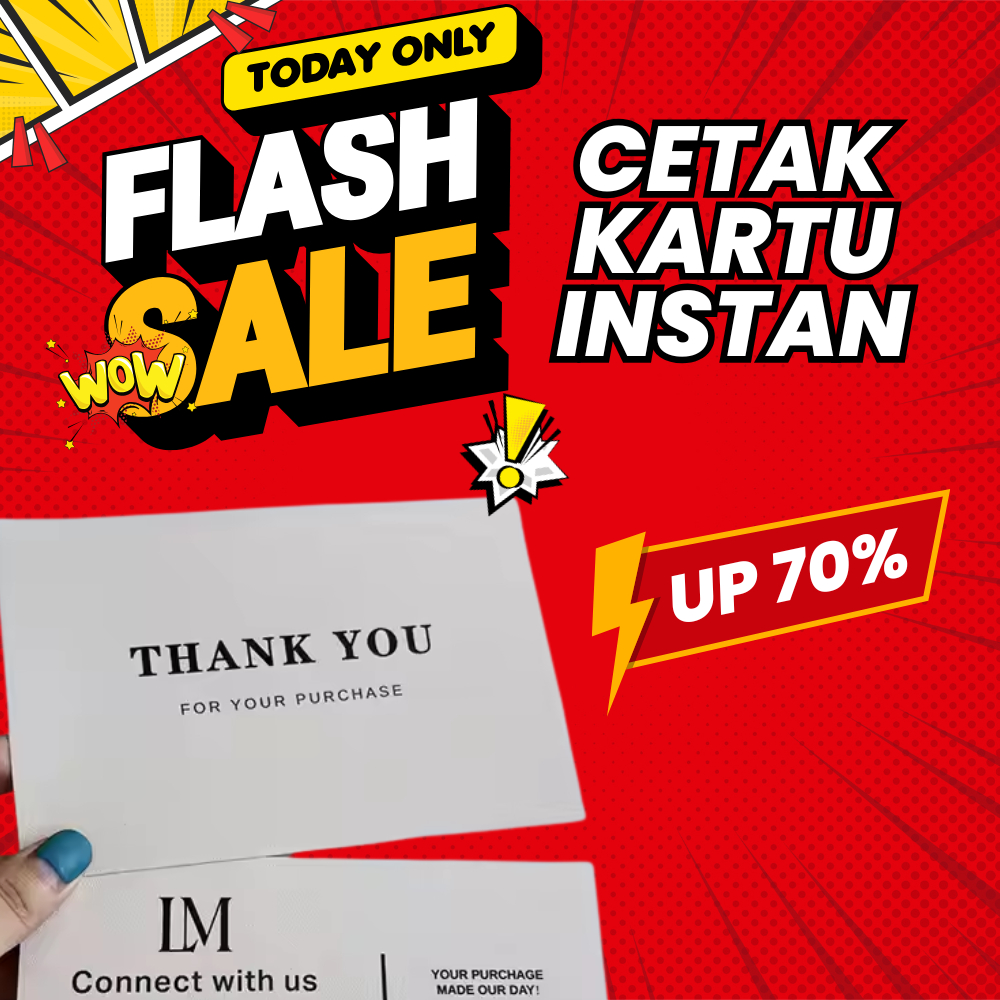 Cetak Thankyou Card - Cetak Thank You Card - Cthank you card wedding - thank you card souvenir - tha