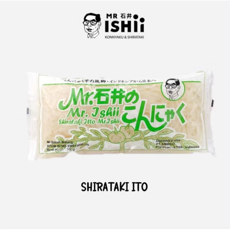 

(Pack 6x200gr) Mr.Ishii - Shirataki Ito @200 gram isi 6