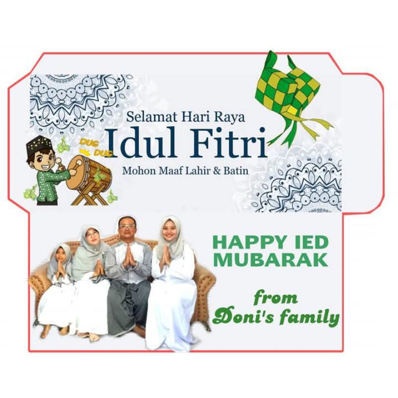 

(ISI 10 PCS) AMPLOP ANGPAO LEBARAN CUSTOM FOTO DAN NAMA