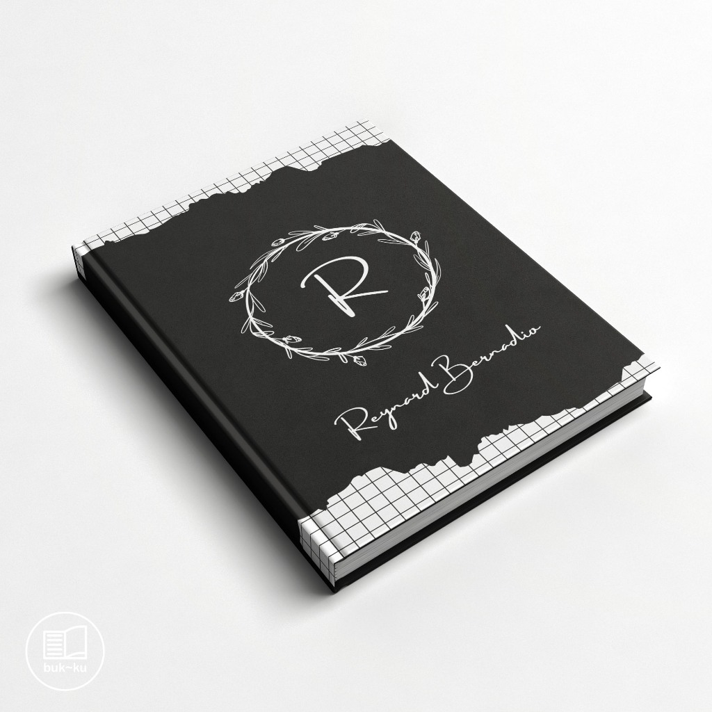 

Notebook custom Inisial nama Motif Kotak-kotak