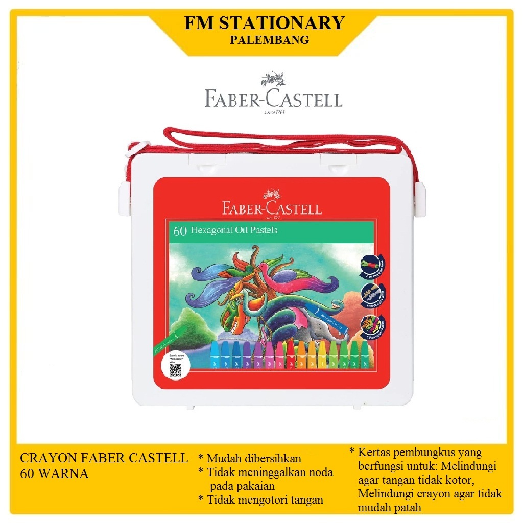 

Crayon faber castell oil pastel 60 warna
