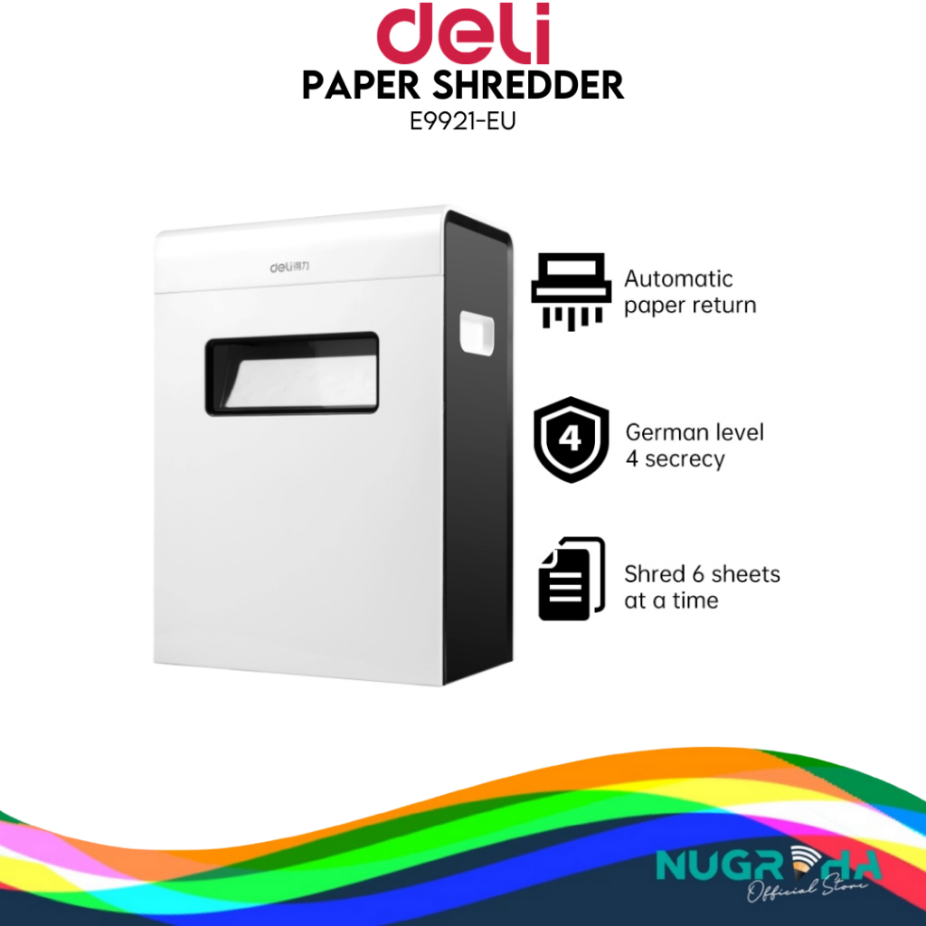 

Deli E9921-EU Penghancur Kertas A4 - Paper Shredder Deli E9921-EU